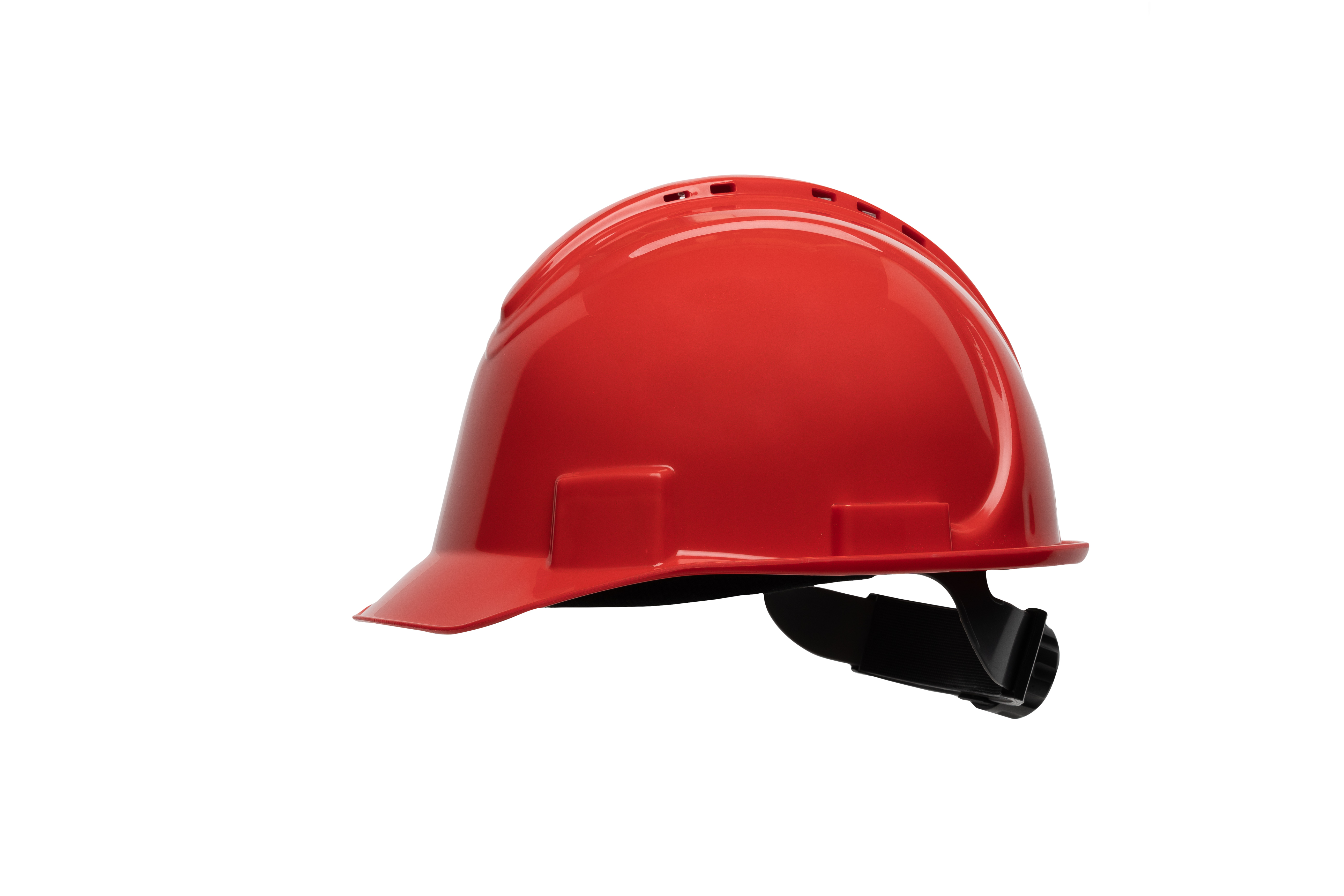 NORTH SHORT BRIM HARD HAT, VENTED, RED - Hard Hats